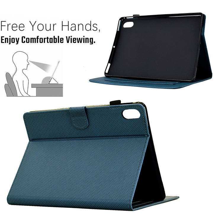 For iPad mini 2024 / mini 6 Solid Color Fiber Texture Smart Tablet Leather Case