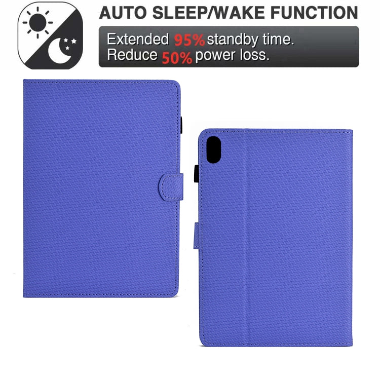 For iPad mini 2024 / mini 6 Solid Color Fiber Texture Smart Tablet Leather Case