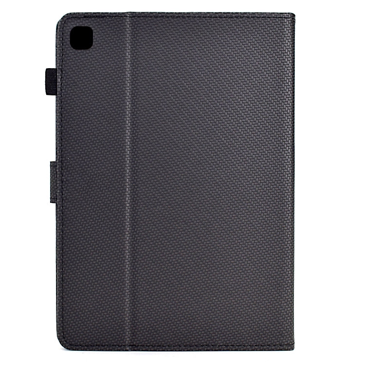 For Samsung Galaxy Tab A7 Lite Solid Color Fiber Texture Smart Tablet Leather Case