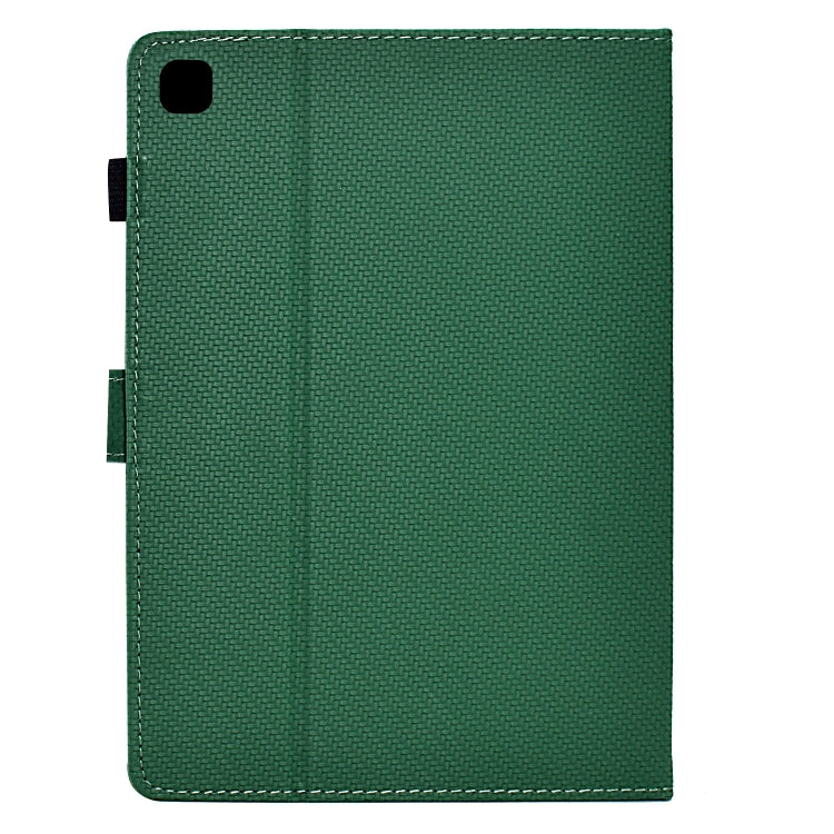 For Samsung Galaxy Tab A7 Lite Solid Color Fiber Texture Smart Tablet Leather Case