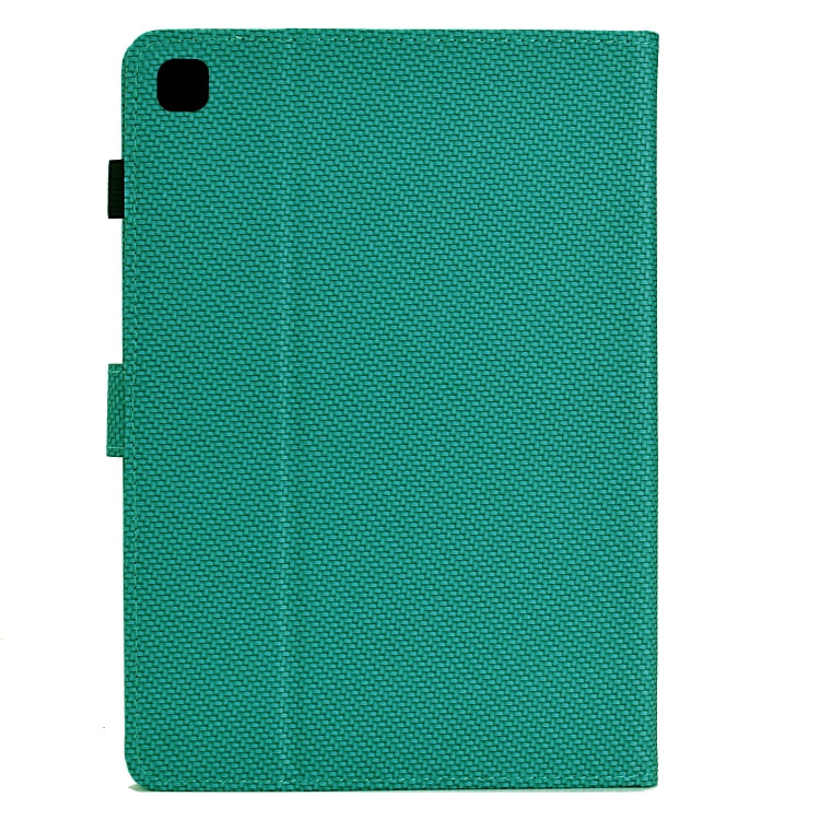 For Samsung Galaxy Tab A7 Lite Solid Color Fiber Texture Smart Tablet Leather Case