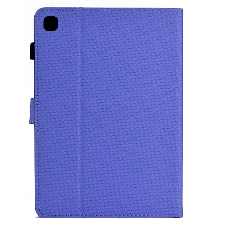 For Samsung Galaxy Tab A 10.1 2019 Solid Color Fiber Texture Smart Tablet Leather Case