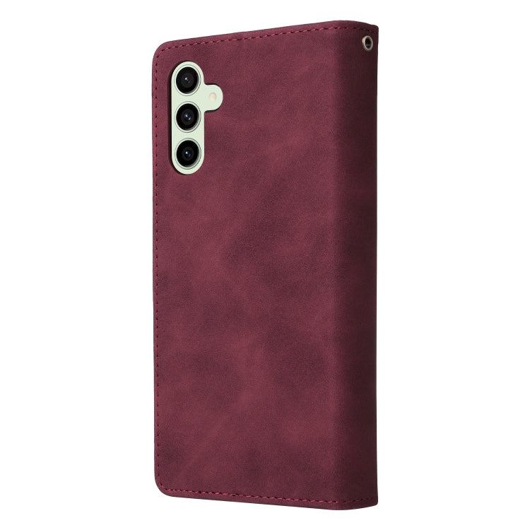 For Samsung Galaxy S24 FE 5G Multifunctional Multi-Card Wallet Phone Leather Case