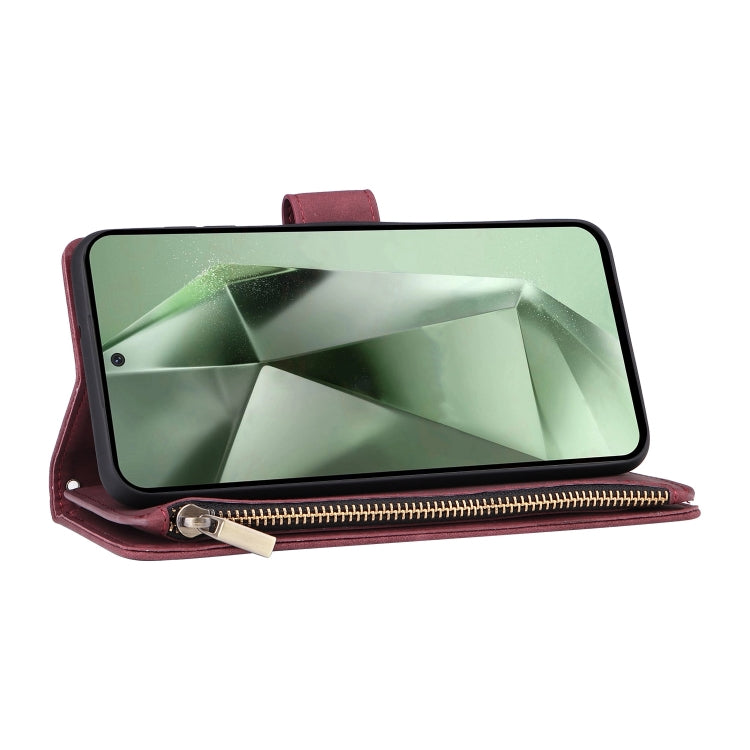 For Samsung Galaxy S24 FE 5G Multifunctional Multi-Card Wallet Phone Leather Case