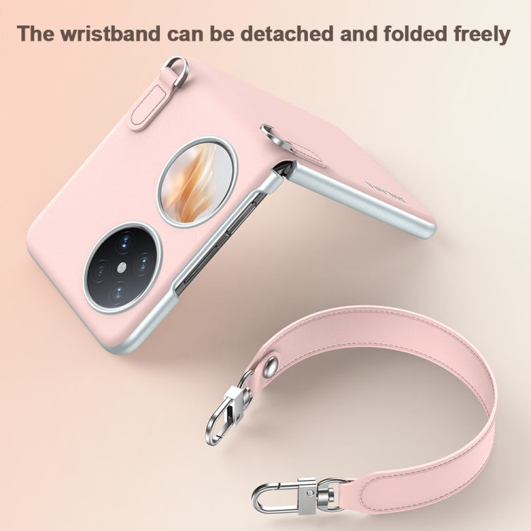 For Huawei P50 Pocket / Pocket S SULADA Skin Feel Liquid Leather Phone Case with Strap