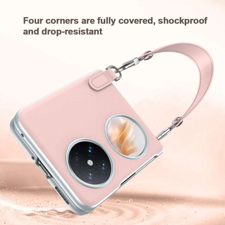 For Huawei Pura X SULADA Skin Feel Liquid Leather Phone Case with Strap