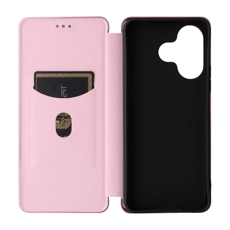 For Redmi 13 4G Carbon Fiber Texture Flip Leather Phone Case