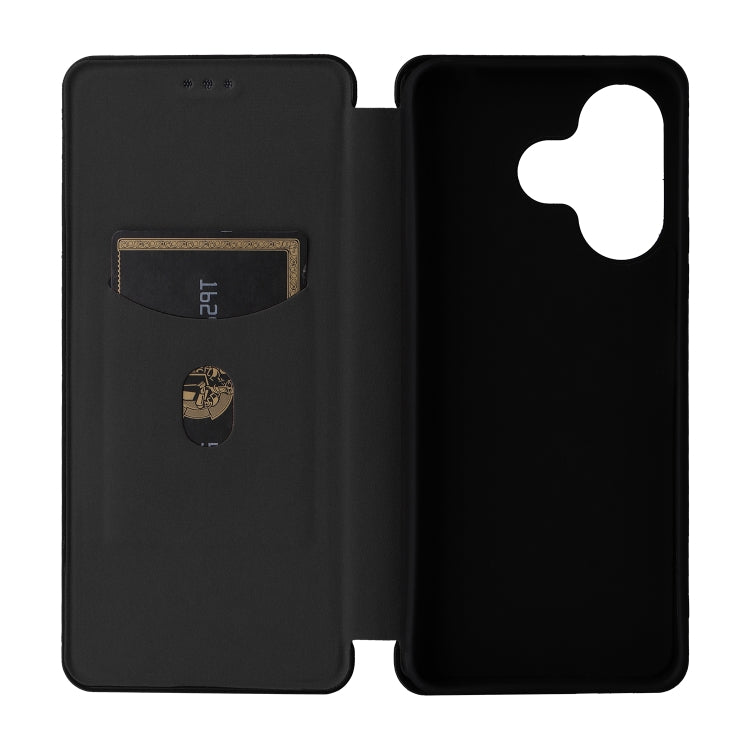 For Redmi 13 4G Carbon Fiber Texture Flip Leather Phone Case