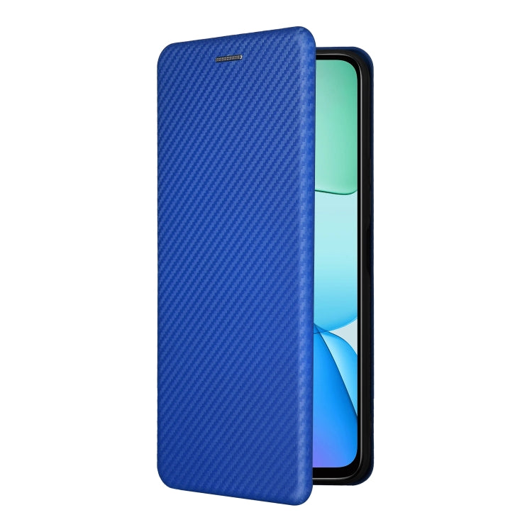 For Redmi 13 4G Carbon Fiber Texture Flip Leather Phone Case