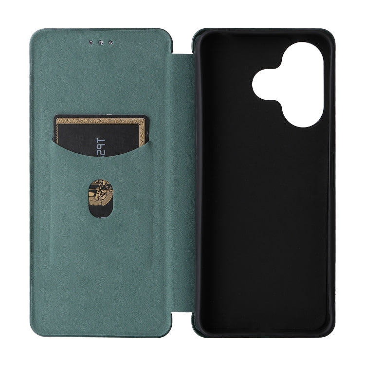 For Redmi 13 4G Carbon Fiber Texture Flip Leather Phone Case