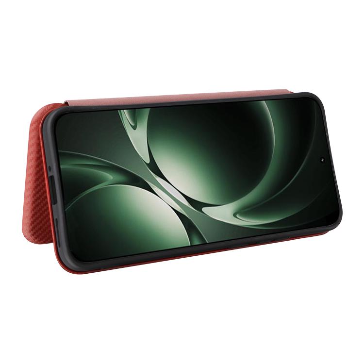 For Redmi K80 Ultra 5G Carbon Fiber Texture Flip Leather Phone Case