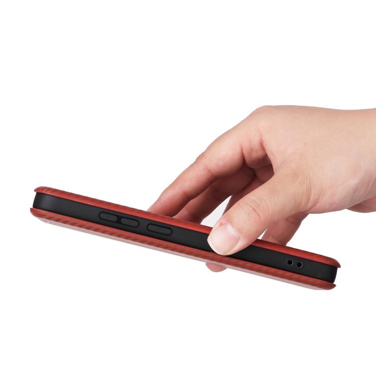 For Redmi K80 Ultra 5G Carbon Fiber Texture Flip Leather Phone Case