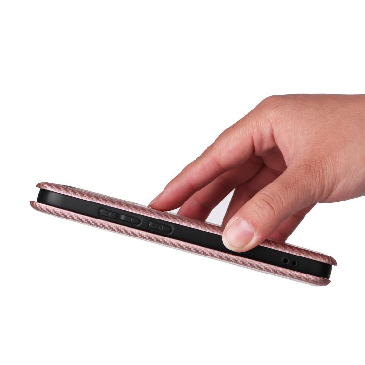 For Redmi K90 5G / Poco F8 Pro Carbon Fiber Texture Flip Leather Phone Case