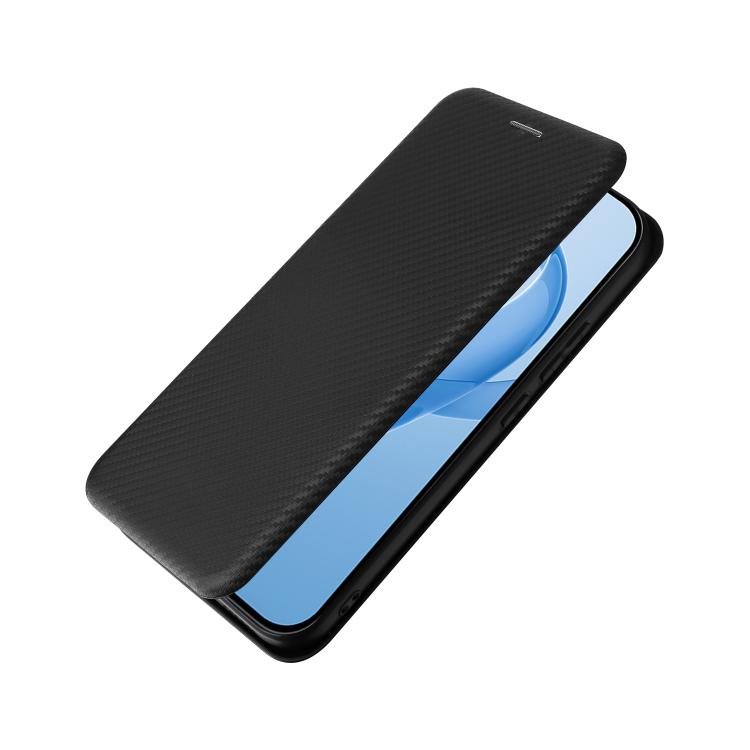 For Redmi K90 5G / Poco F8 Pro Carbon Fiber Texture Flip Leather Phone Case