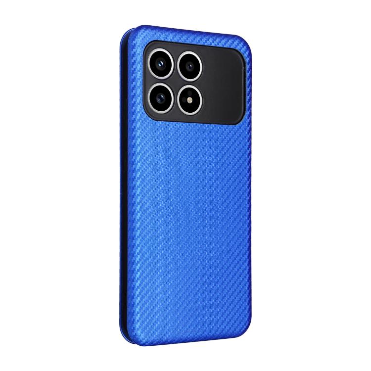 For Redmi K90 5G / Poco F8 Pro Carbon Fiber Texture Flip Leather Phone Case