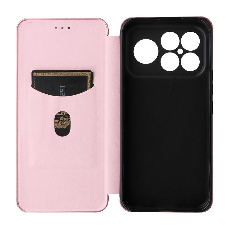 For Redmi K90 Pro Max 5G / Poco F8 Ultra Carbon Fiber Texture Flip Leather Phone Case