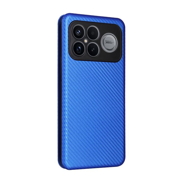 For Redmi K90 Pro Max 5G / Poco F8 Ultra Carbon Fiber Texture Flip Leather Phone Case