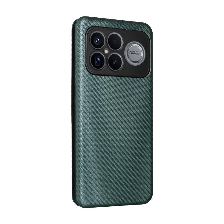 For Redmi K90 Pro Max 5G / Poco F8 Ultra Carbon Fiber Texture Flip Leather Phone Case