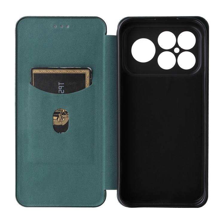 For Redmi K90 Pro Max 5G / Poco F8 Ultra Carbon Fiber Texture Flip Leather Phone Case
