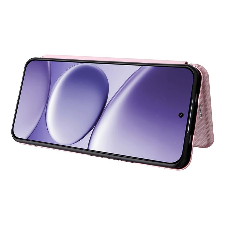 For Redmi Note 15 Pro 4G Global 163.2mm Carbon Fiber Texture Flip Leather Phone Case