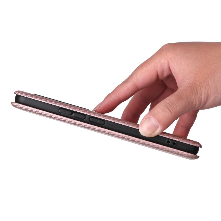 For Redmi Note 15 Pro 4G Global 163.2mm Carbon Fiber Texture Flip Leather Phone Case