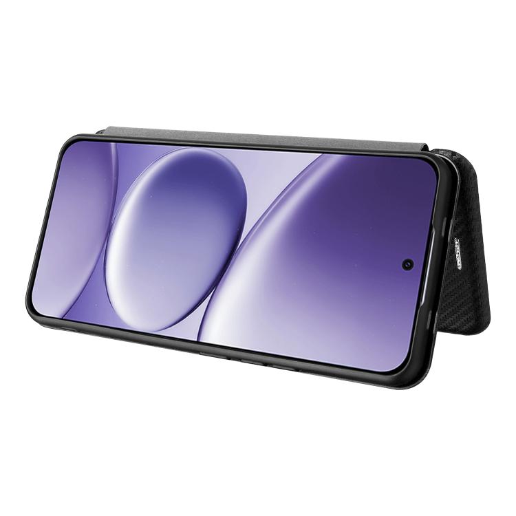For Redmi Note 15 Pro 4G Global 163.2mm Carbon Fiber Texture Flip Leather Phone Case
