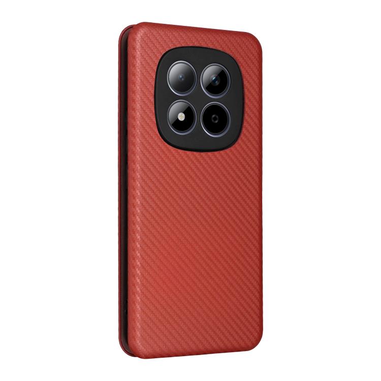 For Redmi Note 15 Pro 4G Global 163.2mm Carbon Fiber Texture Flip Leather Phone Case