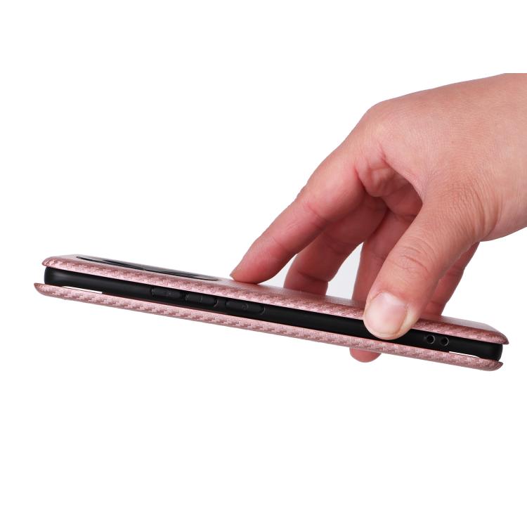 For Redmi Note 15 5G / 4G 164mm / Poco M8 5G Carbon Fiber Texture Flip Leather Phone Case