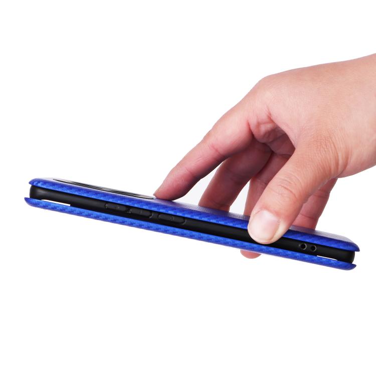 For Redmi Note 15 5G / 4G 164mm / Poco M8 5G Carbon Fiber Texture Flip Leather Phone Case