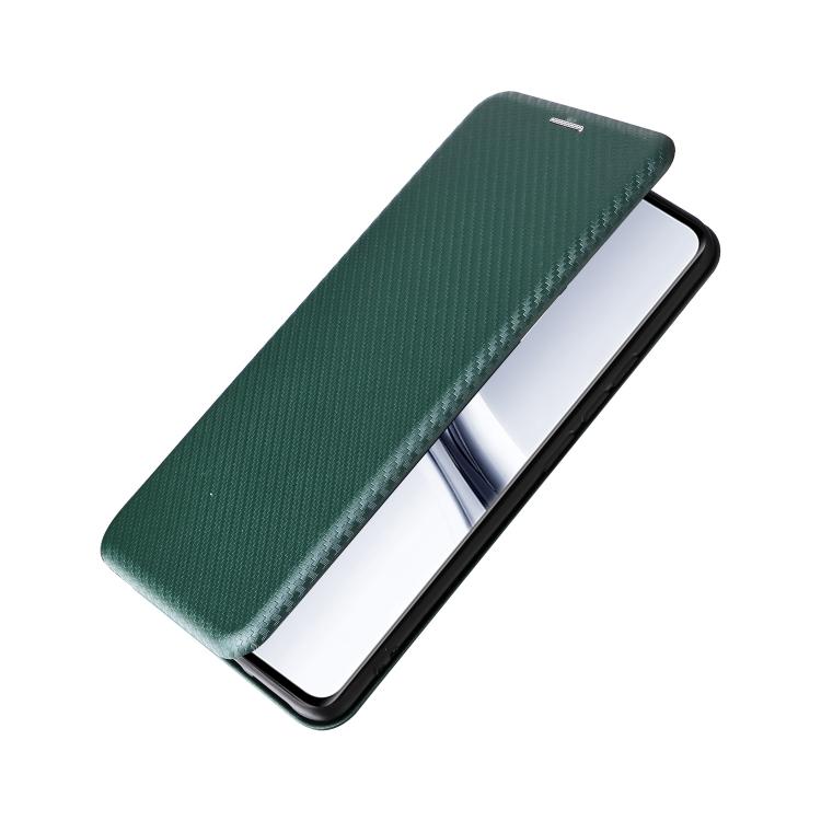 For Redmi Note 15 5G / 4G 164mm / Poco M8 5G Carbon Fiber Texture Flip Leather Phone Case