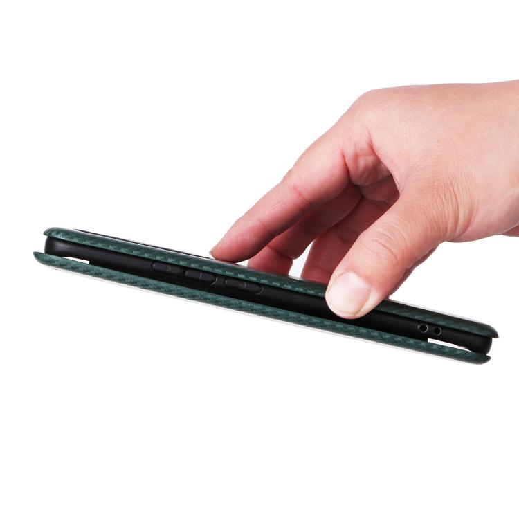For Redmi Note 15 5G / 4G 164mm / Poco M8 5G Carbon Fiber Texture Flip Leather Phone Case