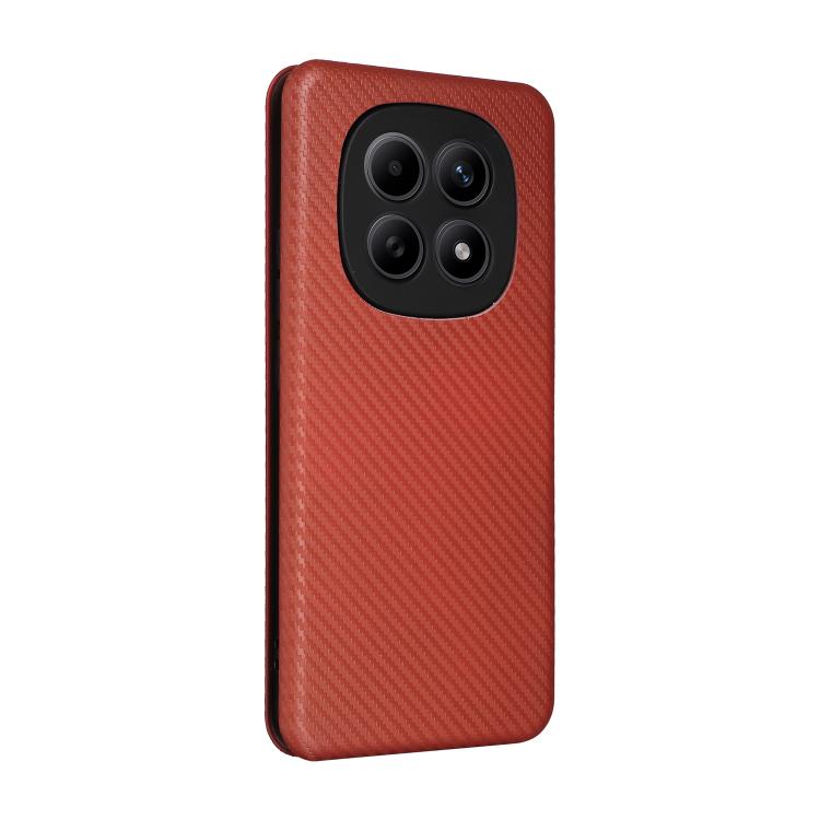 For Redmi Note 15 5G / 4G 164mm / Poco M8 5G Carbon Fiber Texture Flip Leather Phone Case
