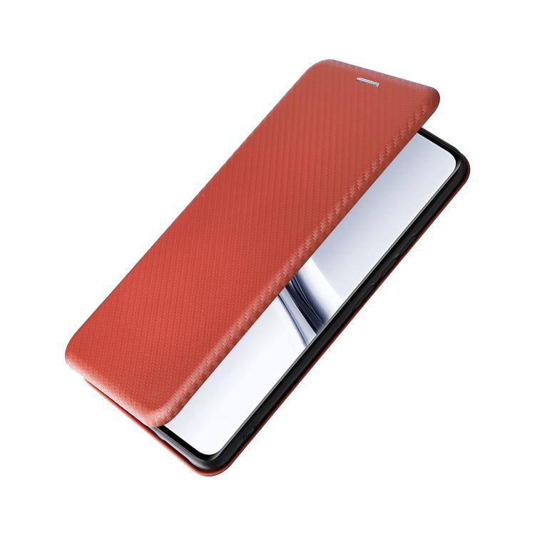 For Redmi Note 15 5G / 4G 164mm / Poco M8 5G Carbon Fiber Texture Flip Leather Phone Case
