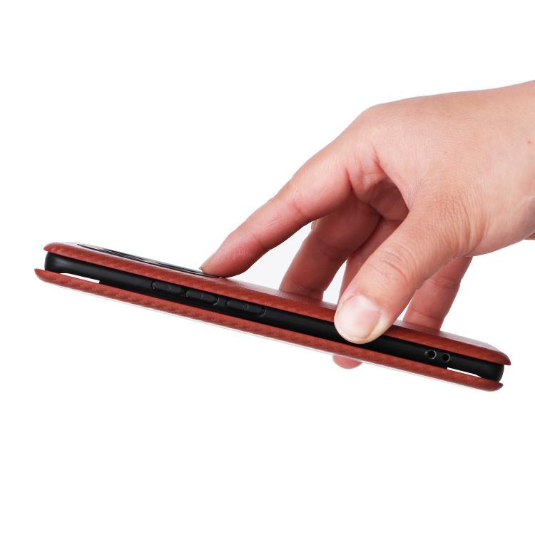 For Redmi Note 15 5G / 4G 164mm / Poco M8 5G Carbon Fiber Texture Flip Leather Phone Case