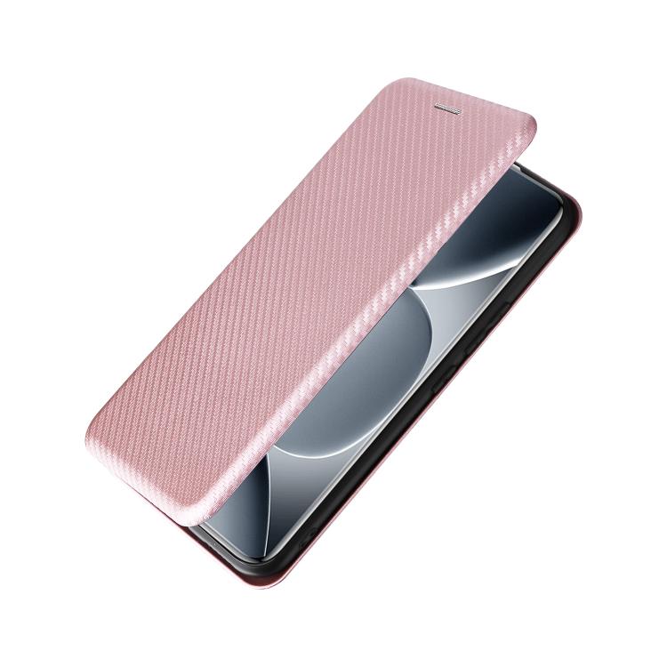 For Redmi Note 15 Pro+ 5G 163.3mm / Poco M8 Pro 5G Carbon Fiber Texture Flip Leather Phone Case