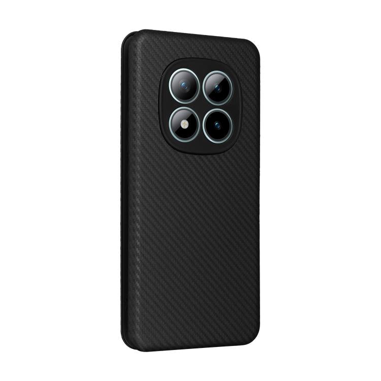 For Redmi Note 15 Pro+ 5G 163.3mm / Poco M8 Pro 5G Carbon Fiber Texture Flip Leather Phone Case