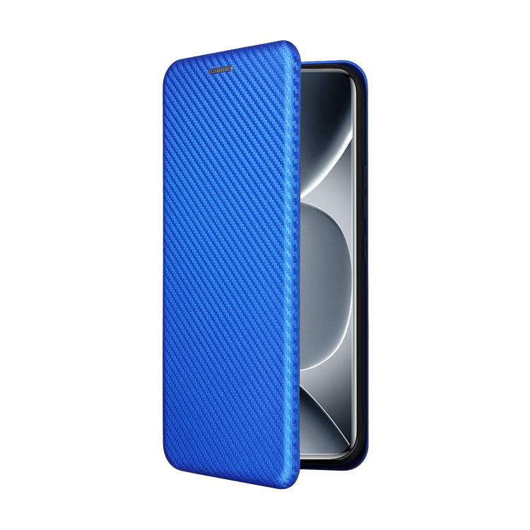 For Redmi Note 15 Pro+ 5G 163.3mm / Poco M8 Pro 5G Carbon Fiber Texture Flip Leather Phone Case
