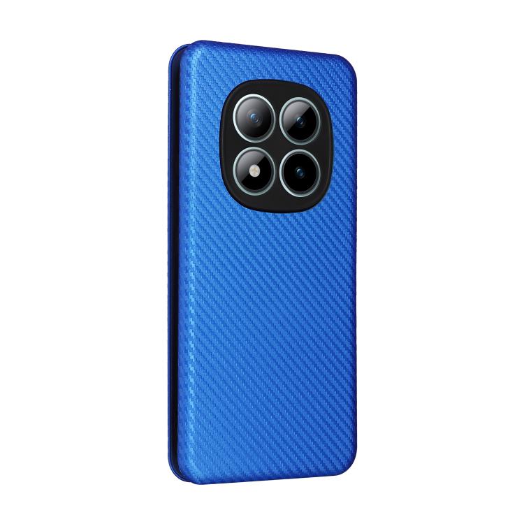 For Redmi Note 15 Pro+ 5G 163.3mm / Poco M8 Pro 5G Carbon Fiber Texture Flip Leather Phone Case
