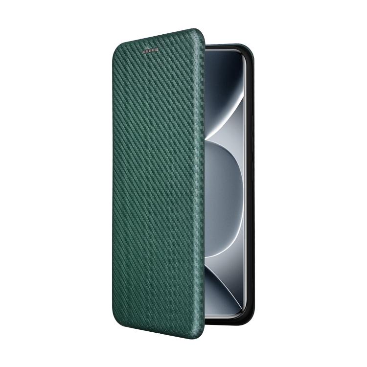For Redmi Note 15 Pro+ 5G 163.3mm / Poco M8 Pro 5G Carbon Fiber Texture Flip Leather Phone Case