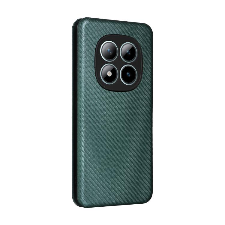 For Redmi Note 15 Pro+ 5G 163.3mm / Poco M8 Pro 5G Carbon Fiber Texture Flip Leather Phone Case