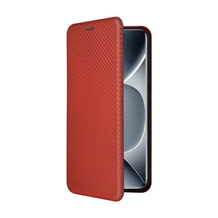 For Redmi Note 15 Pro+ 5G 163.3mm / Poco M8 Pro 5G Carbon Fiber Texture Flip Leather Phone Case