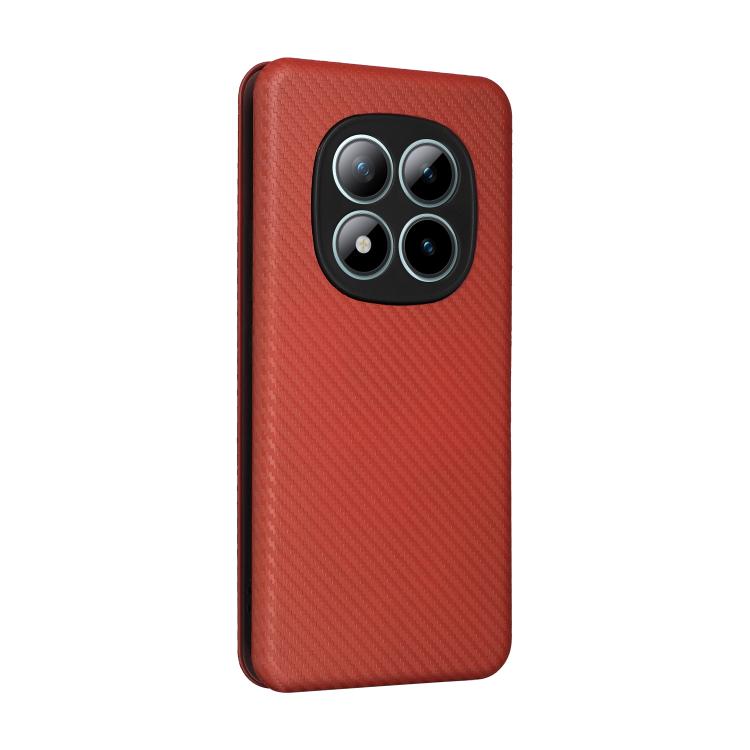 For Redmi Note 15 Pro+ 5G 163.3mm / Poco M8 Pro 5G Carbon Fiber Texture Flip Leather Phone Case