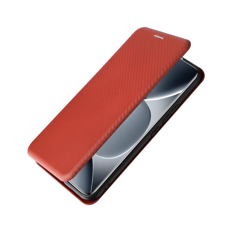For Redmi Note 15 Pro+ 5G 163.3mm / Poco M8 Pro 5G Carbon Fiber Texture Flip Leather Phone Case