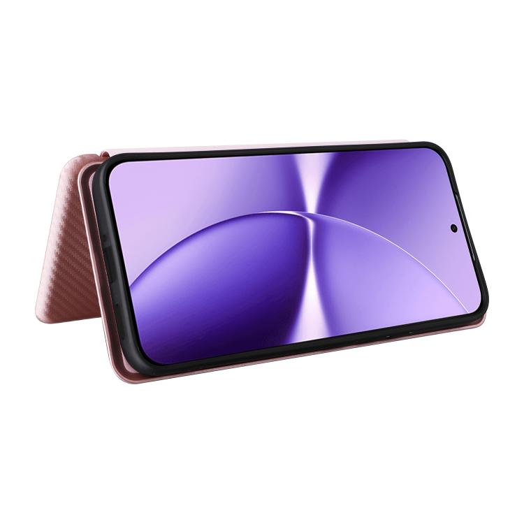For Redmi Turbo 5 Max 5G / Poco X8 Pro Max Carbon Fiber Texture Flip Leather Phone Case