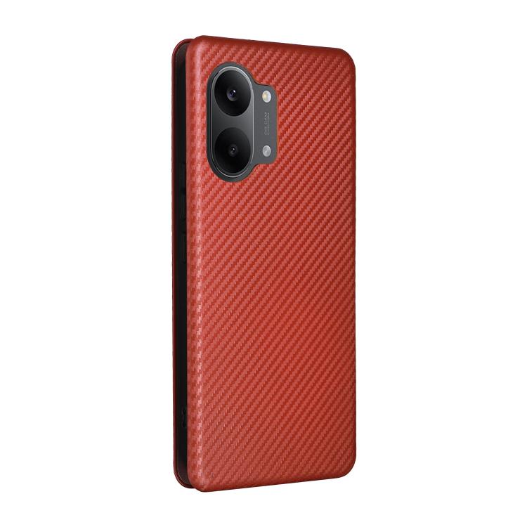 For Redmi Turbo 5 Max 5G / Poco X8 Pro Max Carbon Fiber Texture Flip Leather Phone Case