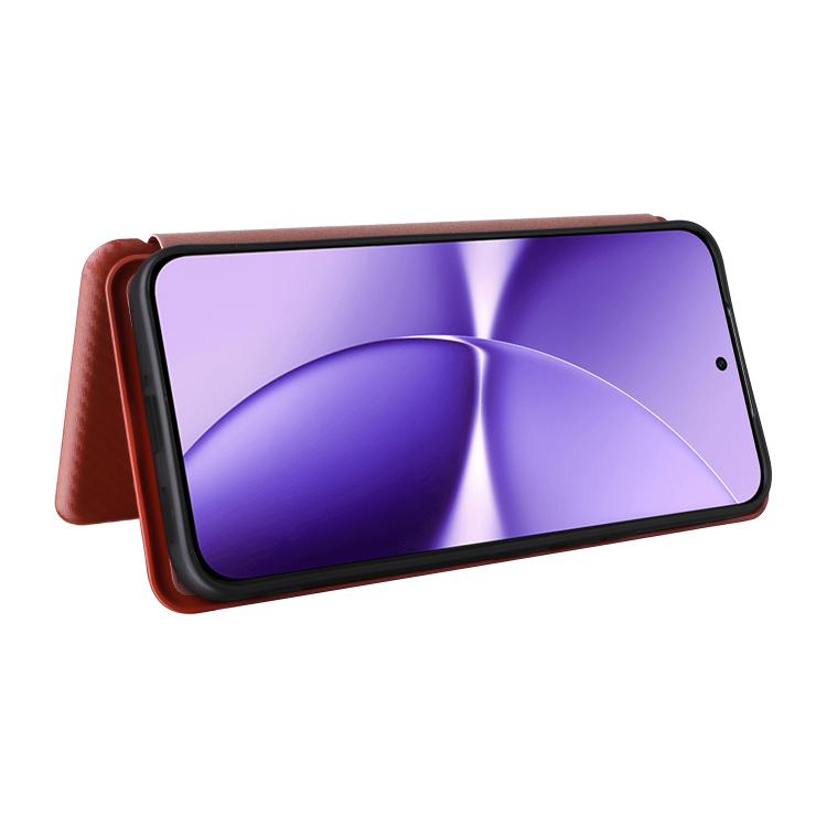 For Redmi Turbo 5 Max 5G / Poco X8 Pro Max Carbon Fiber Texture Flip Leather Phone Case