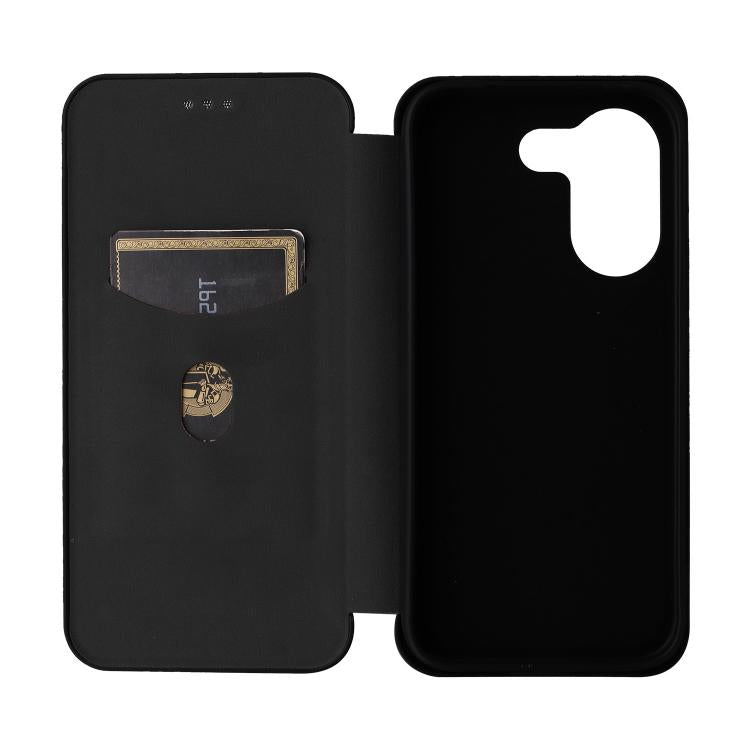 For Redmi Turbo 5 5G / Poco X8 Pro Carbon Fiber Texture Flip Leather Phone Case
