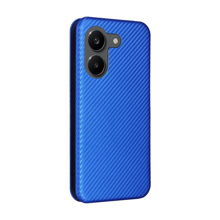 For Redmi Turbo 5 5G / Poco X8 Pro Carbon Fiber Texture Flip Leather Phone Case