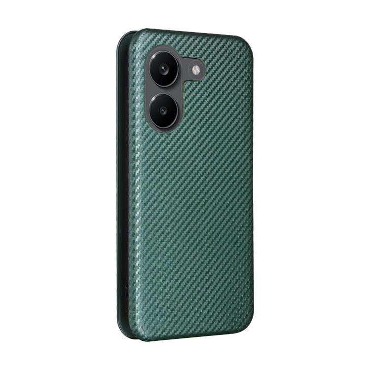 For Redmi Turbo 5 5G / Poco X8 Pro Carbon Fiber Texture Flip Leather Phone Case