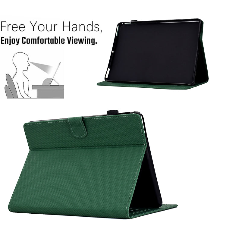 For Amazon Kindle 11th 2022 Solid Color Fiber Texture Smart Tablet Leather Case